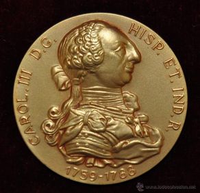 Medallas temáticas: MEDALLA CONMEMORATIVAS DE LA LIBERTAD DE COMERCIO D LAS PROVINCIAS ESPAÑOLAS DE AMERICA. CALICO 1964
